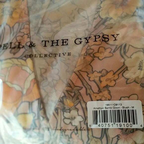 New spell revolve amethyst bambi gown maxi blush M - Picture 7 of 8